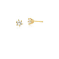 Brinco Infantil Ponto de Luz Banho Ouro 18k Zircônia