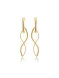 Brinco Infinito Aramado Banho Ouro 18k