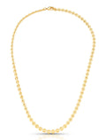 Colar Elos Redondos Banho Ouro 18k