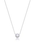 Colar Ponto de Luz 5MM Prata 925 Moissanite