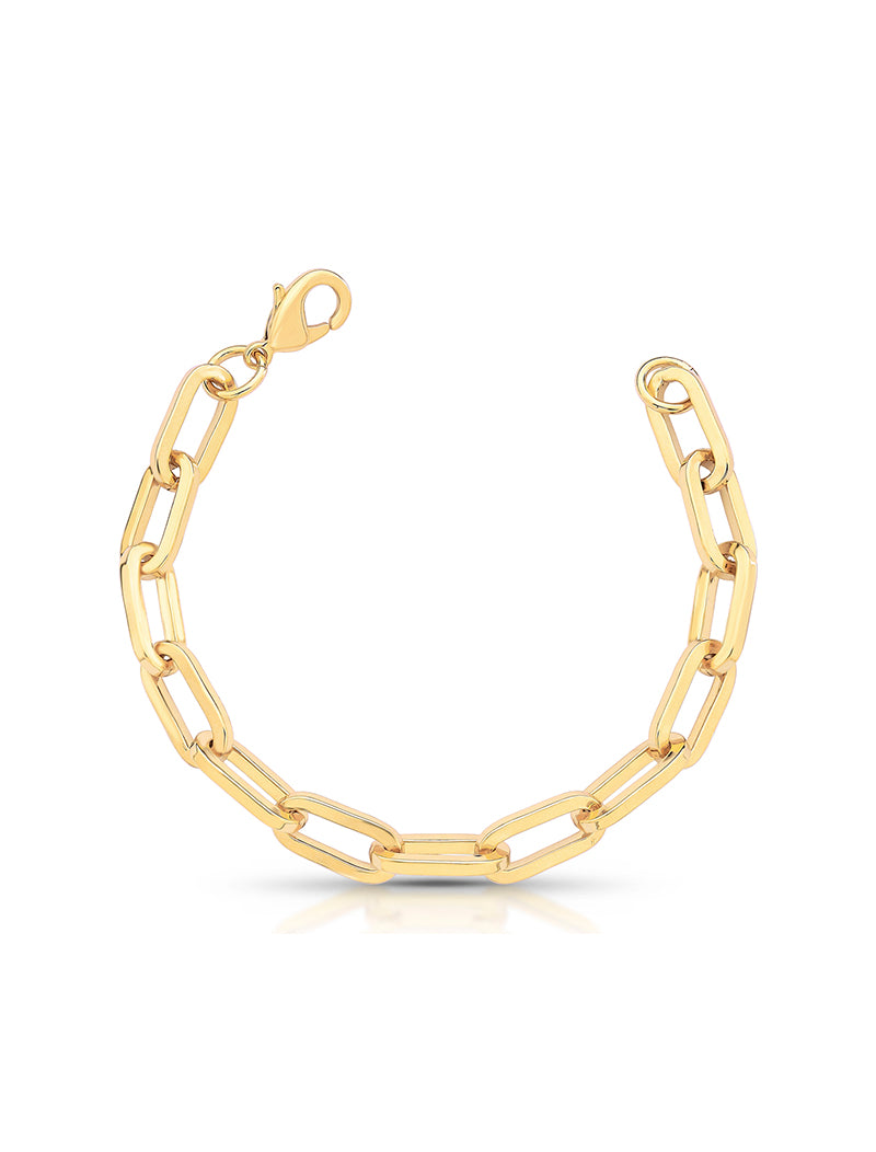 Pulseira Cartier Elos Lisos Banho Ouro 18k