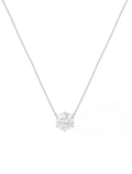 Colar Ponto de Luz 6.5MM Prata 925 Moissanite Glam