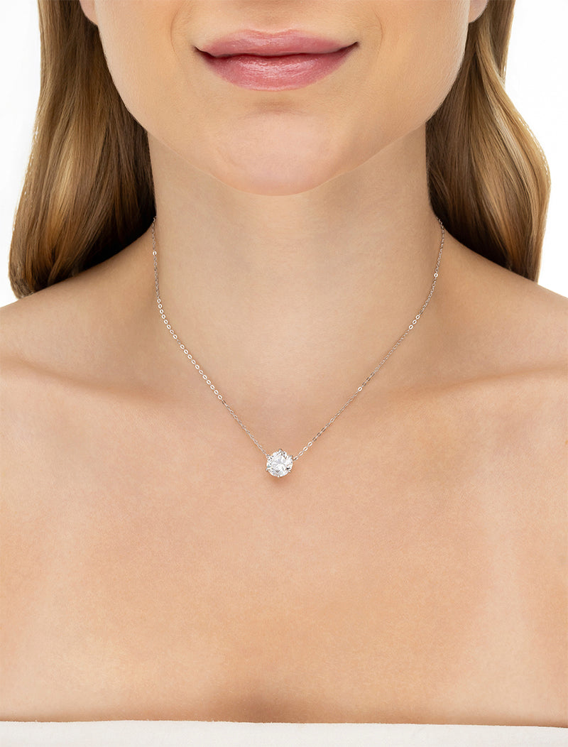 Colar Universo 9.5mm Prata 925 Moissanite
