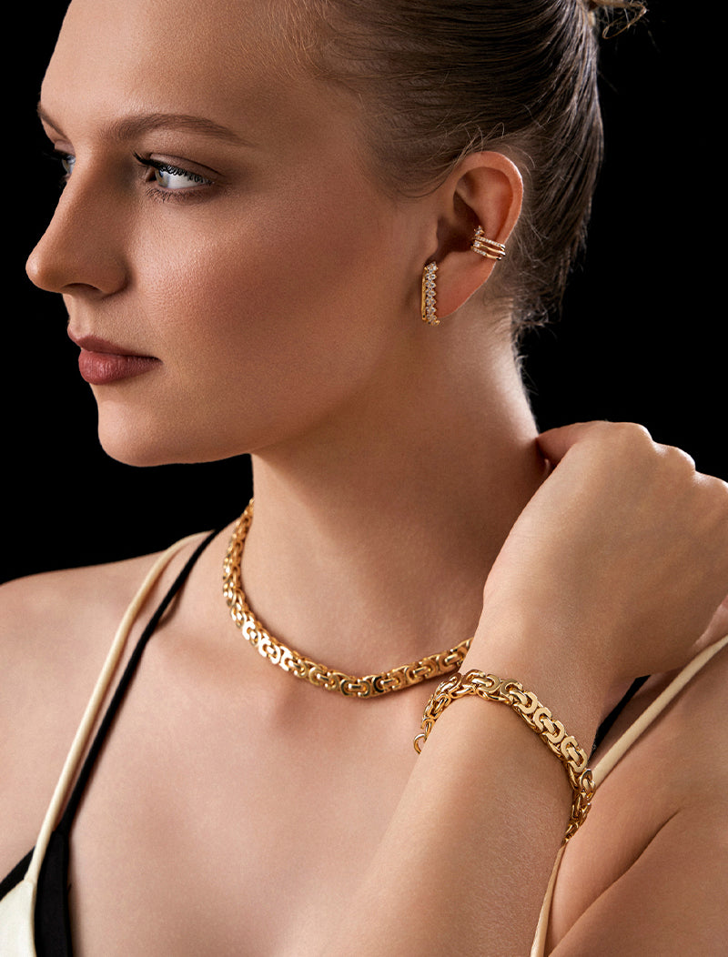 Colar Corrente Elo Liso Banho Ouro 18k