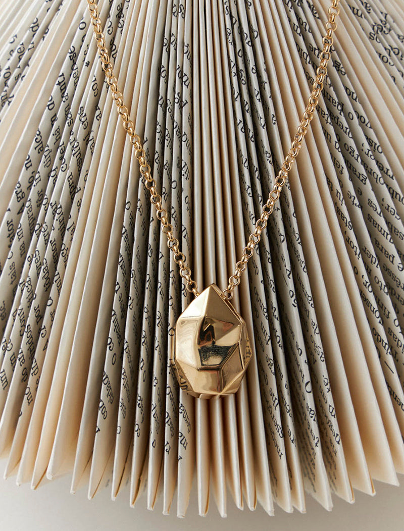 Conjunto Gota Facetada Liso Banho Ouro 18k