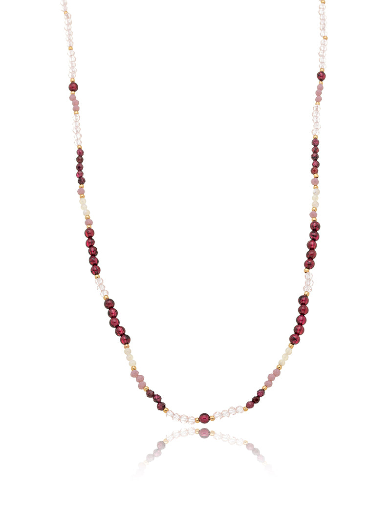 Colar Choker Delicada Banho Ouro 18k Madrepérola Cristal