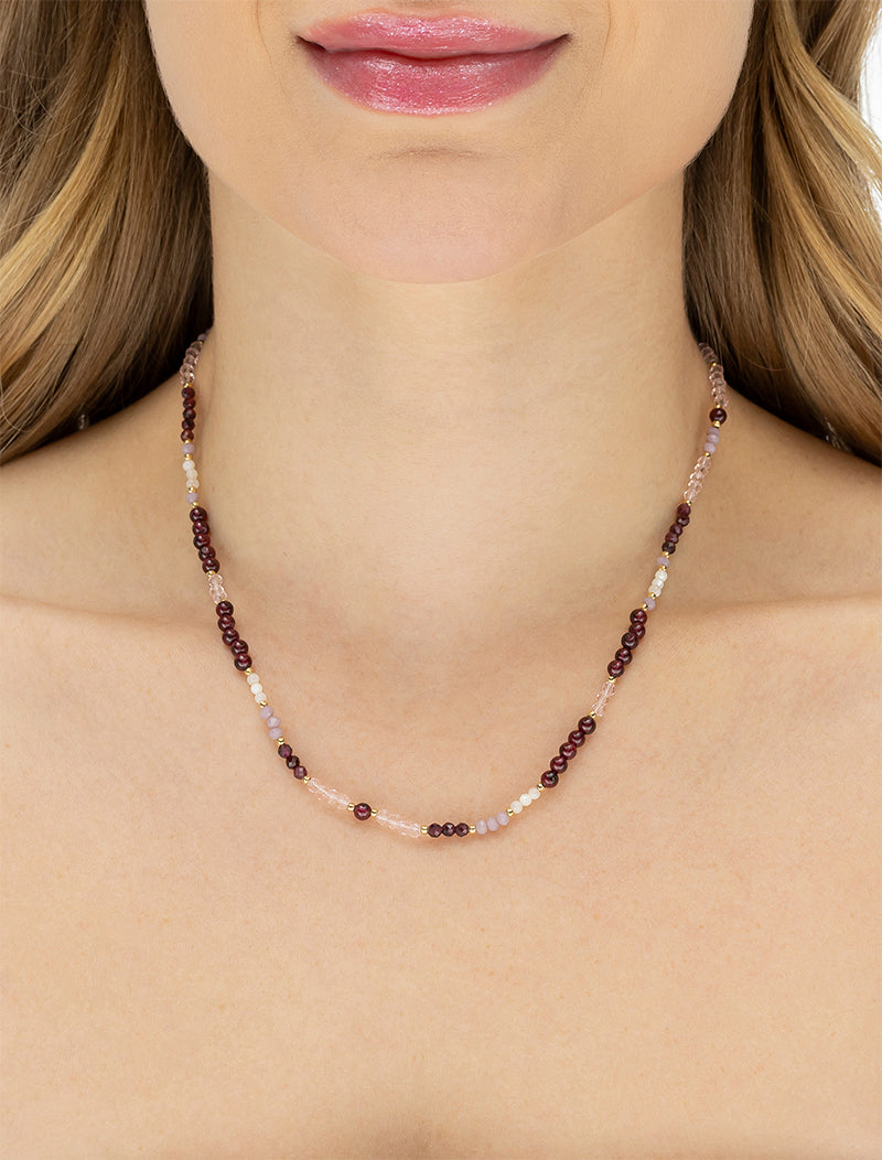 Colar Choker Delicada Banho Ouro 18k Madrepérola Cristal