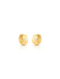 Binco Argola Riscos Lisa Banho Ouro 18k