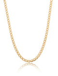Colar Elos Groumet Banho Ouro 18K