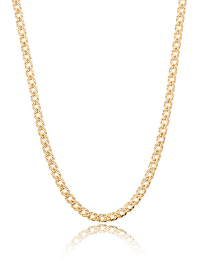 Colar Elos Groumet Banho Ouro 18K