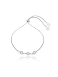 Pulseira Ajustável 3 Pontos de Luz Banho Ródio