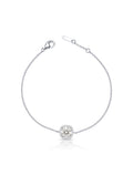 Pulseira Quadrada Cravejada 6.5MM Prata 925 Moissanite