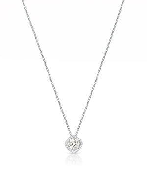 Colar Quadrado Cravejado 6.5MM Prata 925 Moissanite