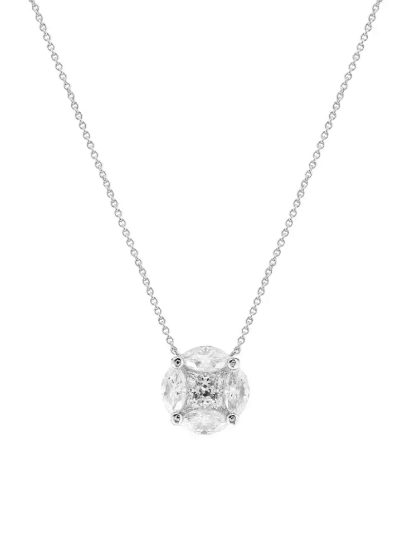 Colar Illusion 10.4MM Prata 925 Moissanite Glam