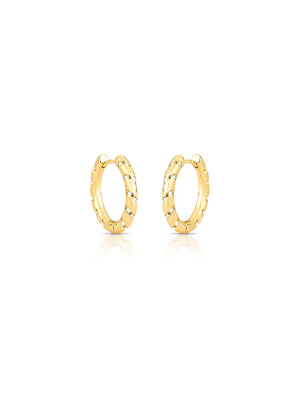 Brinco Argola Cravejada Trançada Banho Ouro 18k