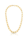 Colar Liso Elos Banho Ouro 18K