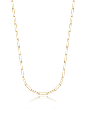 Colar Choker Elos Cartier Liso Banho Ouro 18k