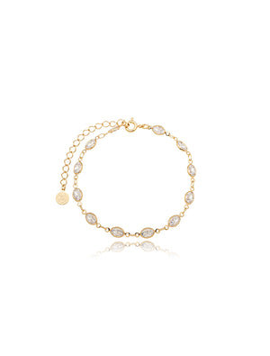 Pulseira Pontos de Luz Banho Ouro 18K