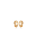 Brinco Infantil Argolinha Infinito Cravejado Banho Ouro 18k