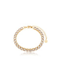 Pulseira Riviera Redonda Banho Ouro 18K Zircônia