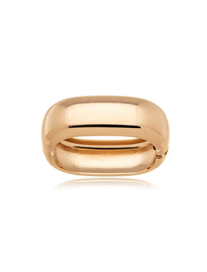 Pulseira Bracelete Liso Quadrado Banho Ouro 18k