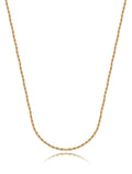 Colar Cordão Baiano Banho Ouro 18K 2 mm