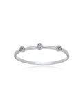 Pulseira Bracelete Flores Cravejadas Banho Prateado Zircônias