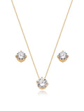 Conjunto Ponto De Luz Banho Ouro 18k