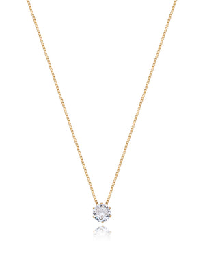 Colar Ponto de Luz Banho Ouro 18K
