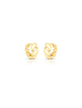 Brinco Argola Elo Groumet Liso Banho Ouro 18k