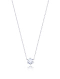 Colar Ponto de Luz 6.5 mm Prata 925 Moissanite