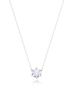 Colar Ponto De Luz 11MM Prata 925 Moissanite