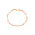 Pulseira Riviera Três Pontos Banho Dourado Zircônias