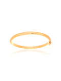 Pulseira Bracelete Fino Liso Banho Dourado
