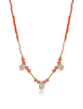 Colar Sunset Gotas Cravejadas Banho Ouro 18k Jade