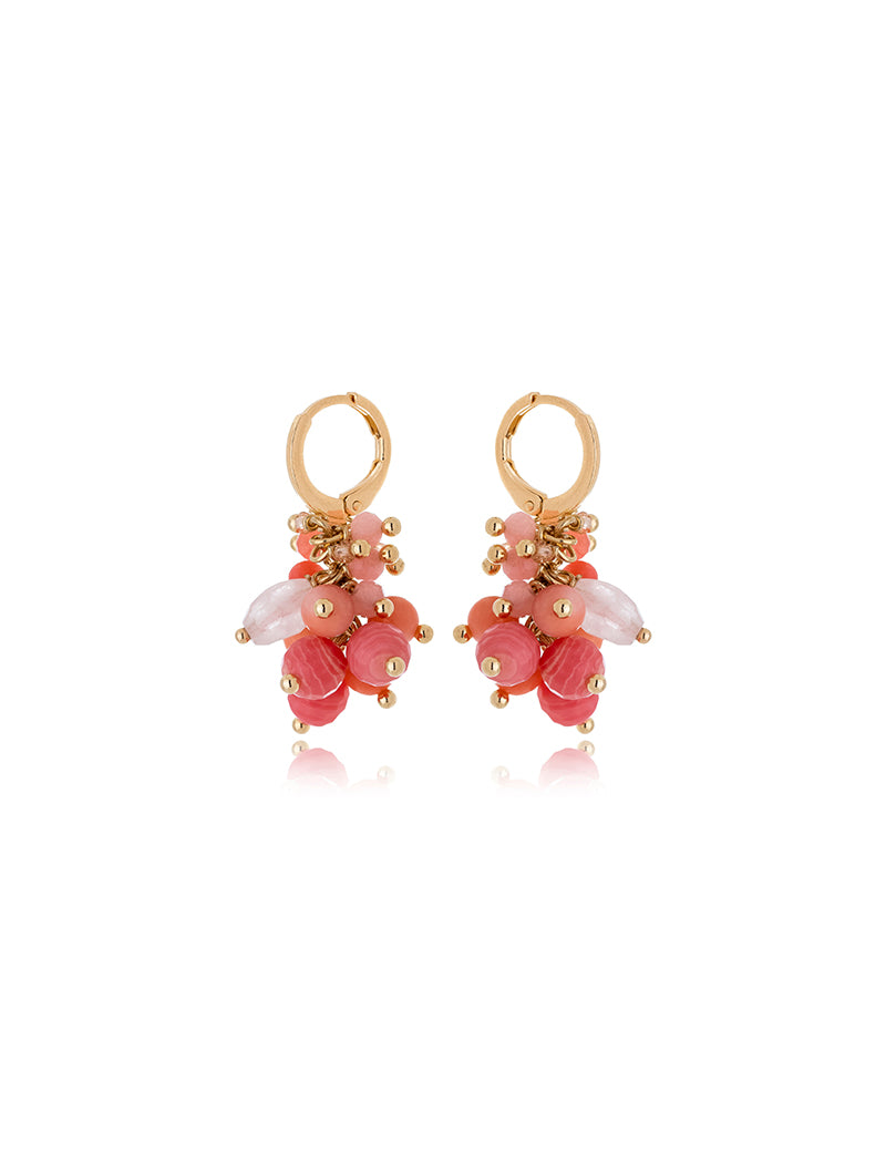 Brinco Sunset Argola Cacho Banho Ouro 18k Jade