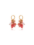 Brinco Sunset Argola Cacho Banho Ouro 18k Jade