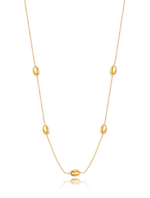 Colar Choker Gotinhas Banho Ouro 18k Cristal