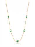 Colar Choker Gotinhas Banho Ouro 18k Cristal
