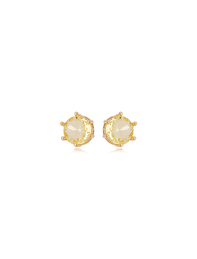 Brinco Ponto De Luz 10MM Banho Ouro 18k