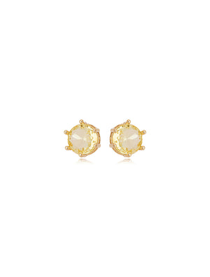 Brinco Ponto De Luz 10MM Banho Ouro 18k