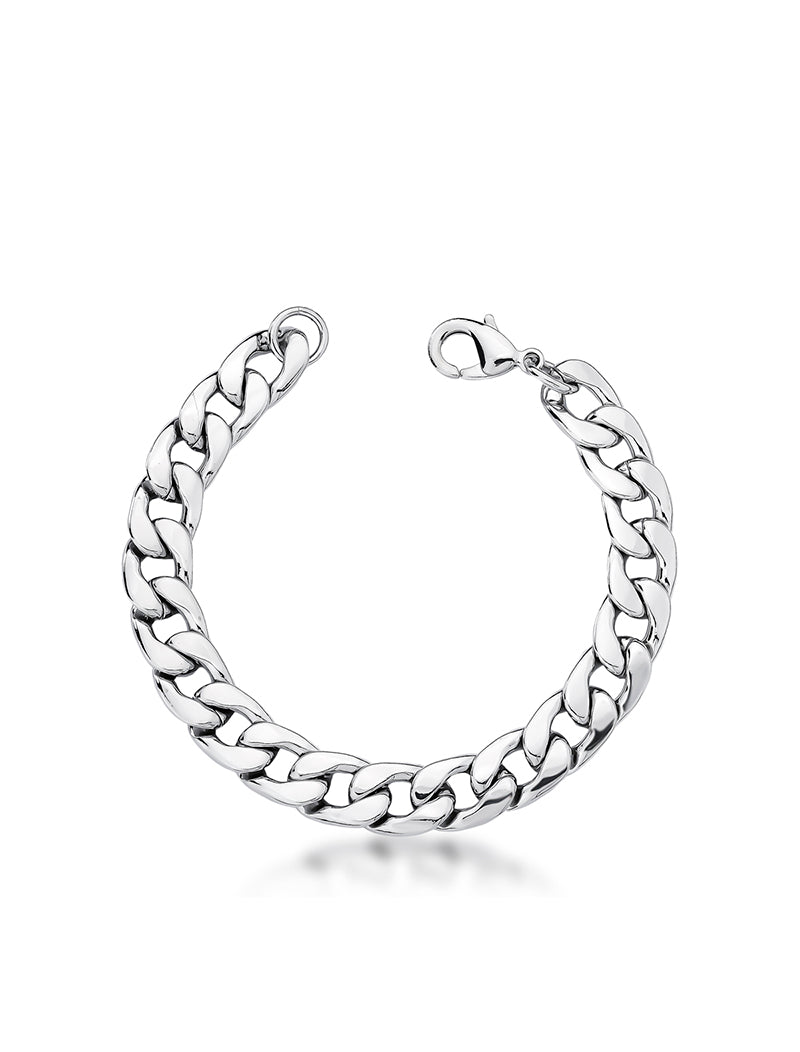 Pulseira Groumet Lisa Banho Ródio