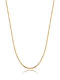Colar Choker Torcida Lisa Banho Ouro 18k