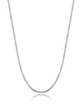 Colar Choker Torcida Lisa Banho Ródio