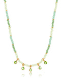 Colar Infantil Choker Pingentes Ponto de Luz Banho Ouro 18k Cristal