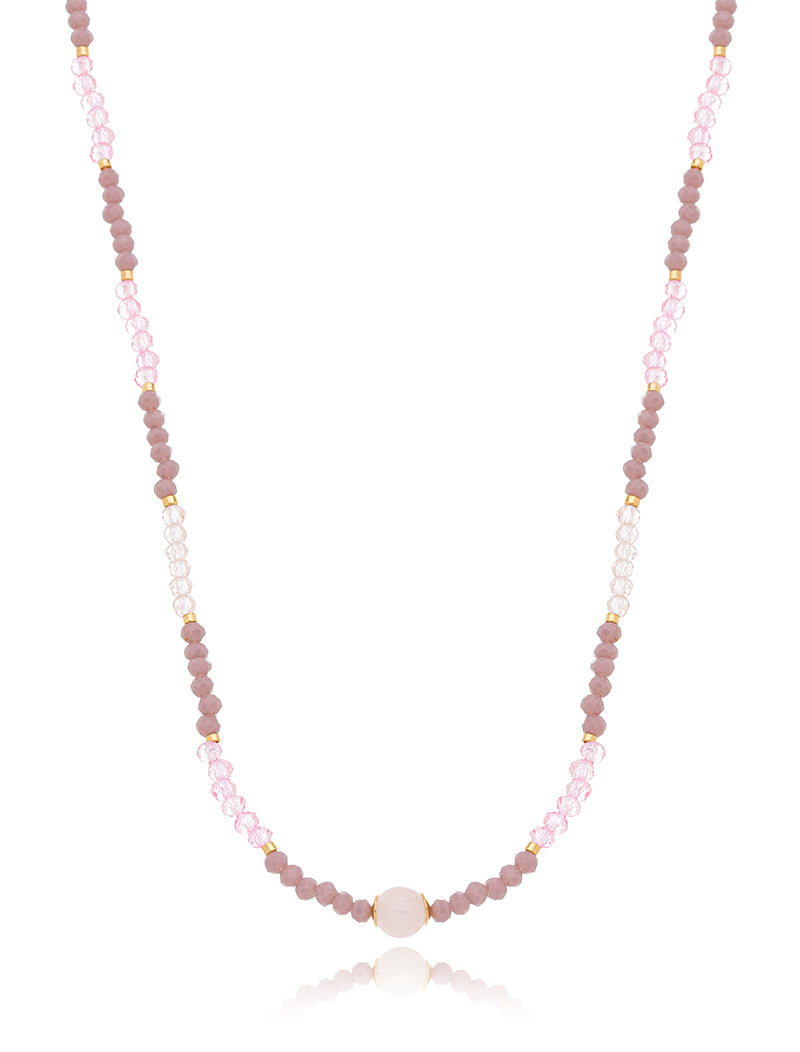 Colar Choker Delicada Banho Ouro 18k Cristal Jade