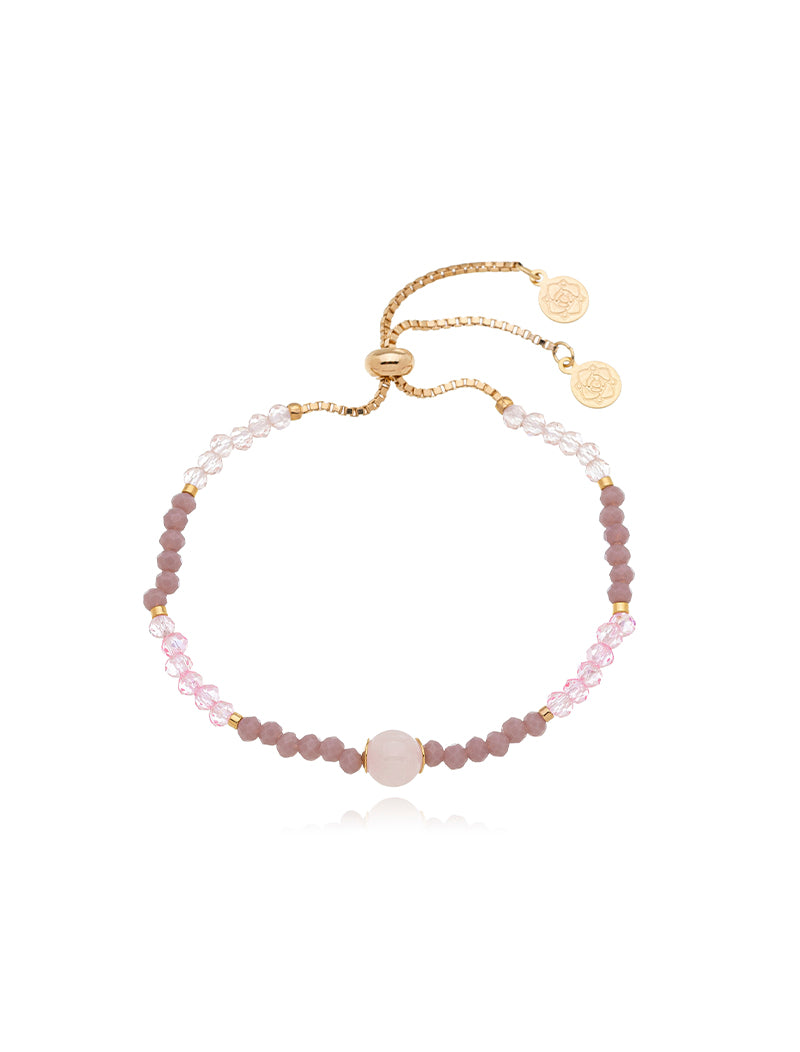 Pulseira Infantil Ajustável Banho Ouro 18k Cristal