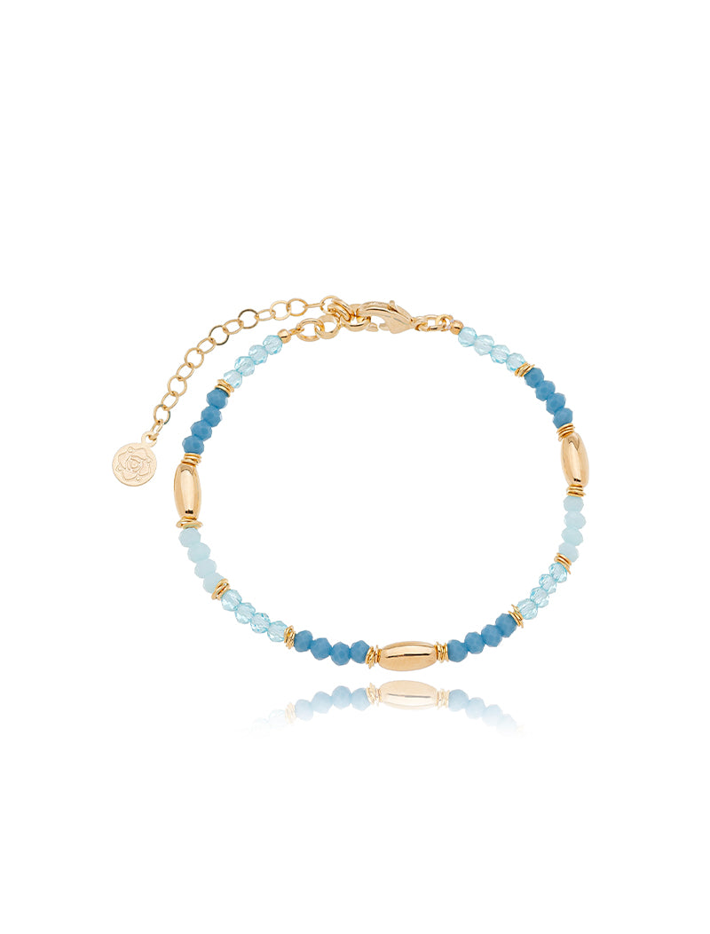 Pulseira Infantil Delicada Banho Ouro 18k Cristais