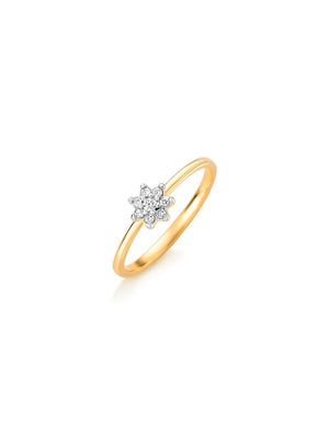 Anel Infantil Delicado Cravejado Banho Ouro 18k Zircônia