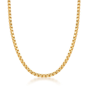 Colar Elos Veneziana Banho Ouro 18k